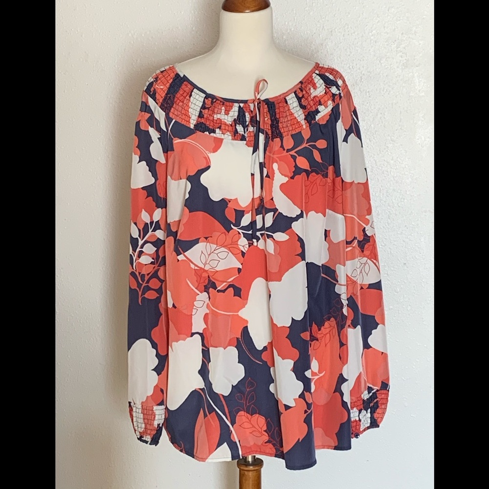 East Adeline tie front tunic top